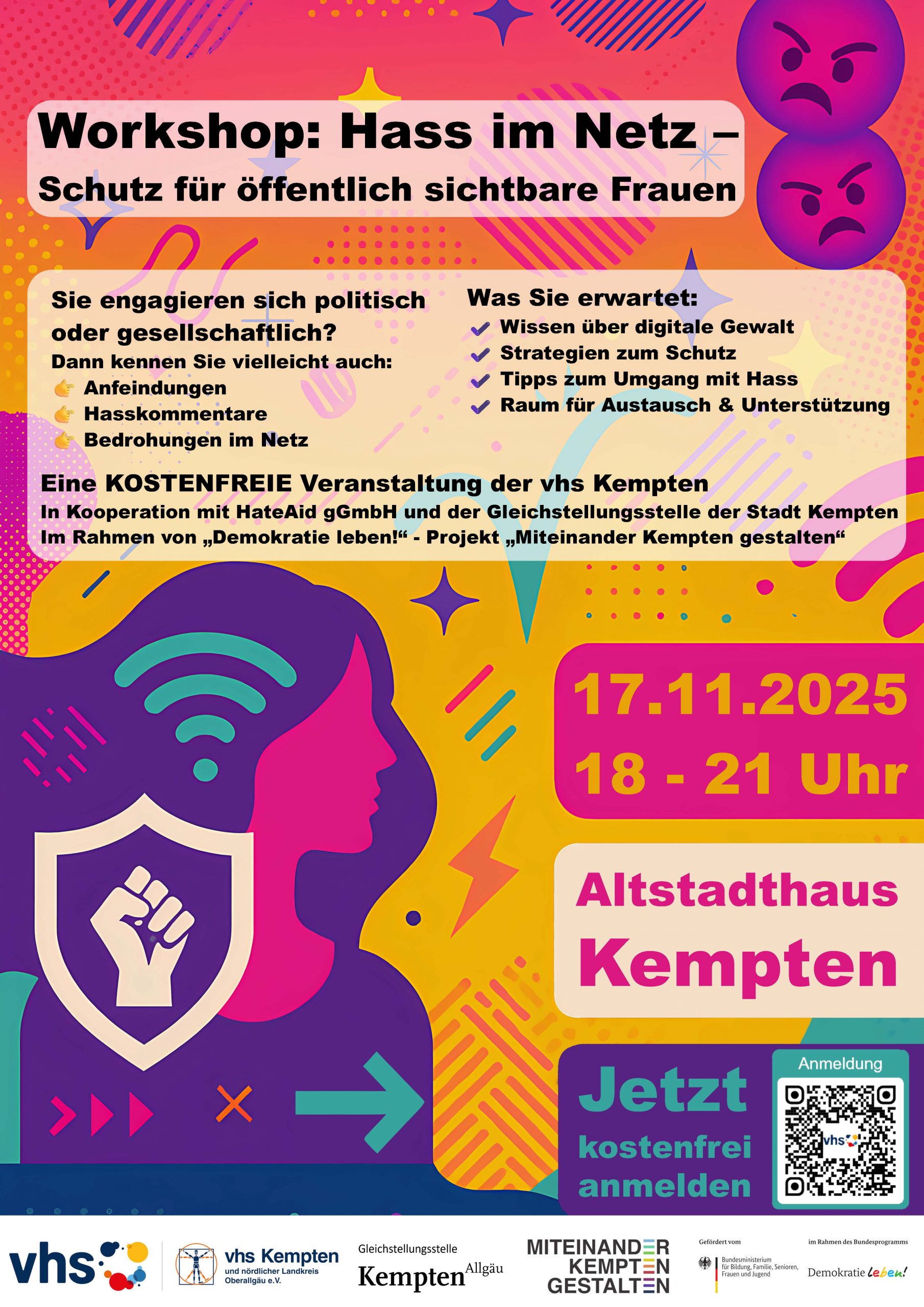 Hass im Netz – Schutz für öffentlich sichtbare Frauen