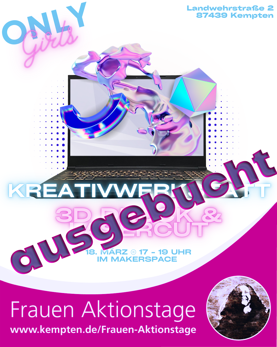 Frauen Aktionstage: Kreativwerkstatt – 3D Druck & Lasercut