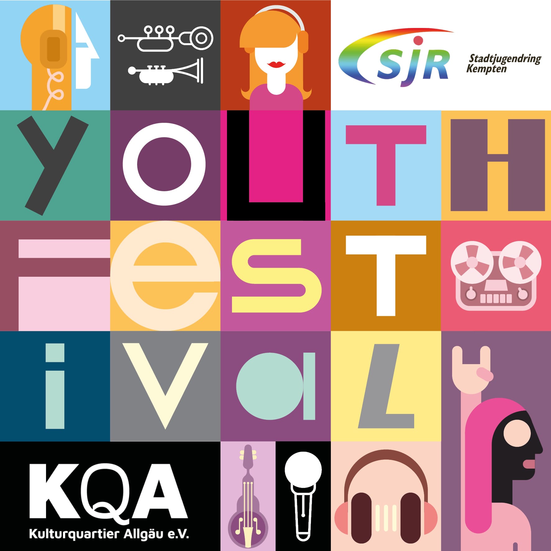 Youthfestival Stadtjugendring Kempten und Kulturquartier Allgäu präsentieren